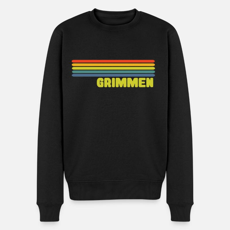 grimmen 05 - Männer Premium Bio Pullover - Schwarz