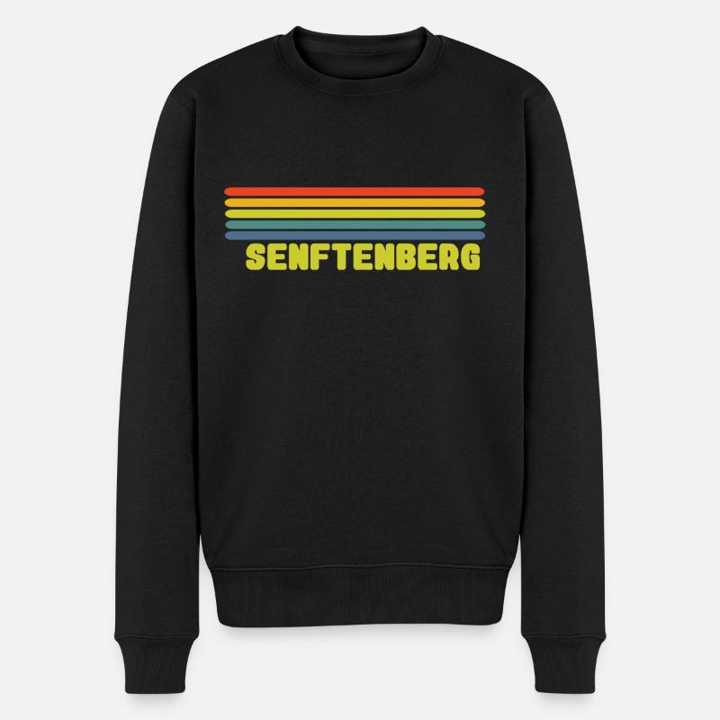 Senftenberg - Männer Premium Bio Pullover - Schwarz