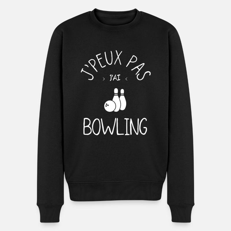 J'peux pas j'ai bowling - Pull Premium bio Homme - noir