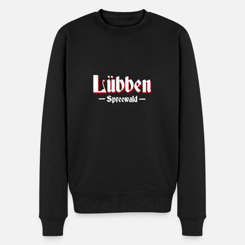 Lübben - Männer Premium Bio Pullover - Schwarz
