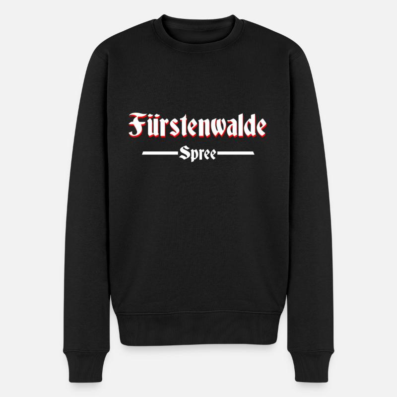 Fürstenwalde Spree - Männer Premium Bio Pullover - Schwarz