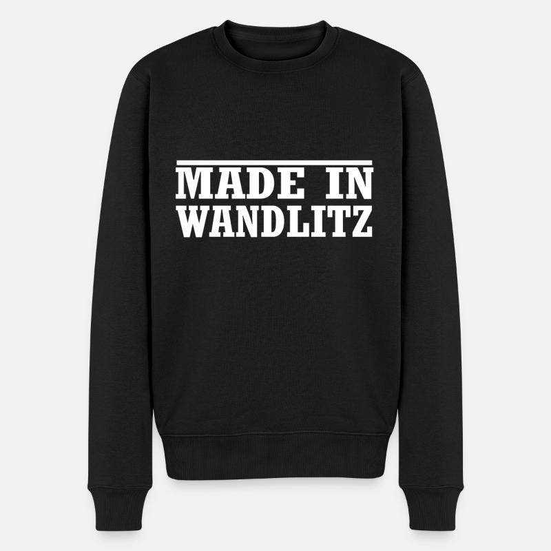 Wandlitz - Männer Premium Bio Pullover - Schwarz