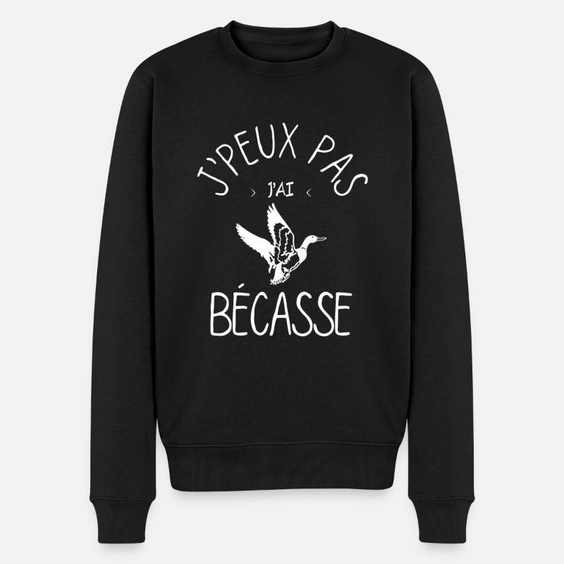 J'peux pas j'ai bécasse - Pull Premium bio Homme - noir