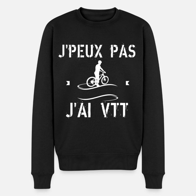 J'Peux Pas J'Ai VTT - Pull Premium bio Homme - noir