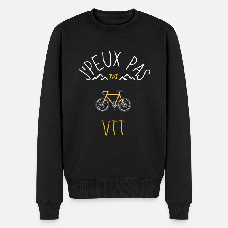 J'peux pas j'ai vtt - Pull Premium bio Homme - noir