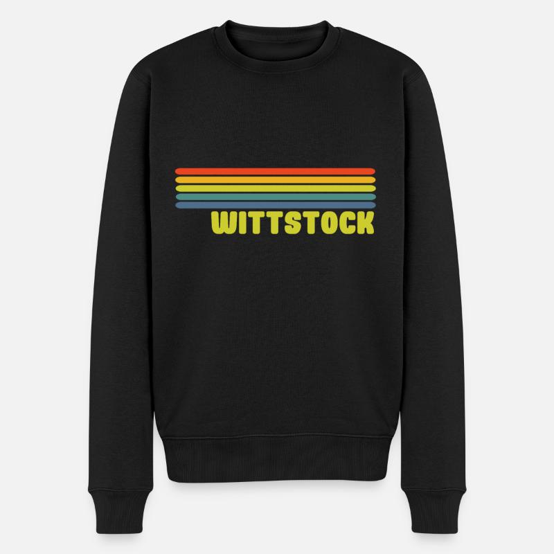 Wittstock - Männer Premium Bio Pullover - Schwarz