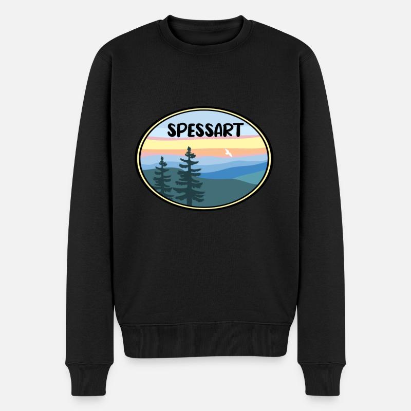Spessart - Männer Premium Bio Pullover - Schwarz