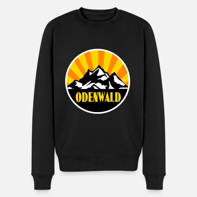 Odenwald - Männer Premium Bio Pullover - Schwarz