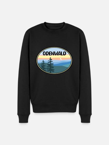 Odenwald - Männer Premium Bio Pullover - Schwarz