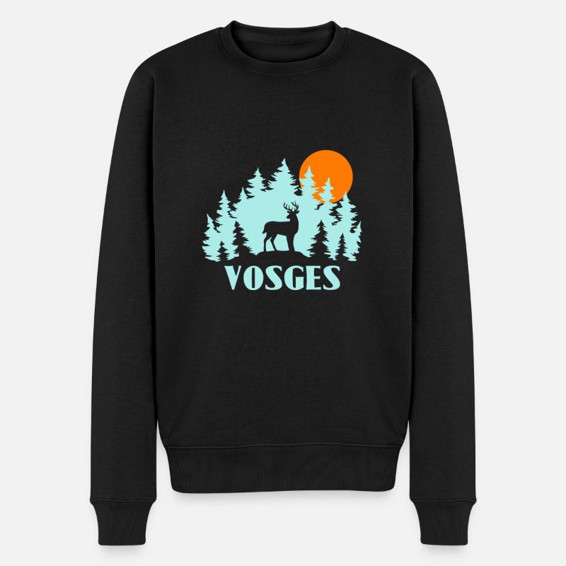Vosges - Männer Premium Bio Pullover - Schwarz
