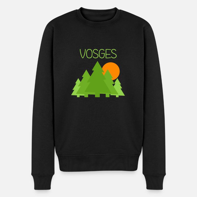Vosges - Männer Premium Bio Pullover - Schwarz
