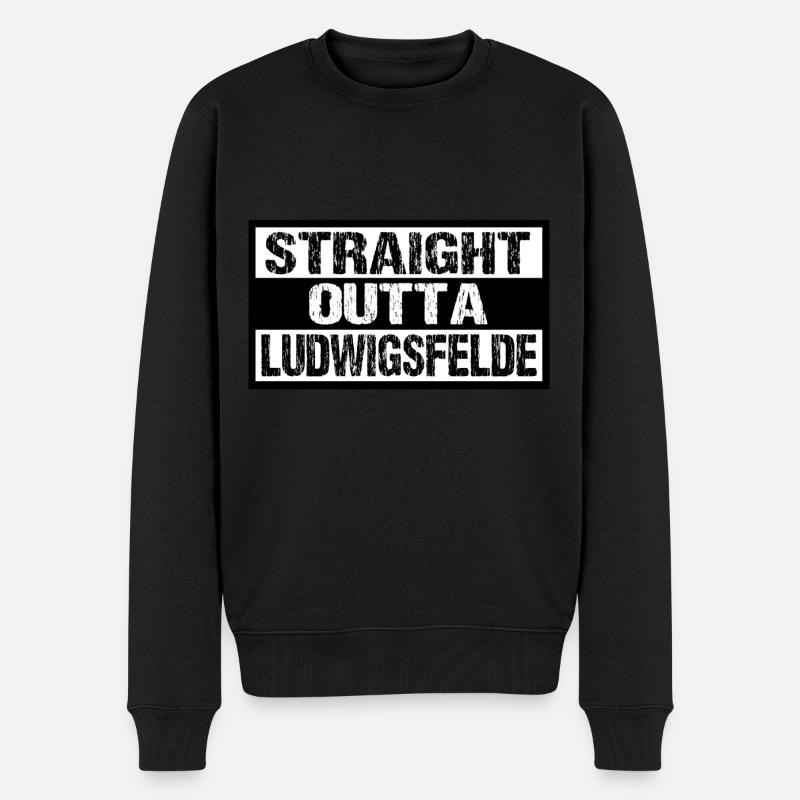 Ludwigsfelde - Männer Premium Bio Pullover - Schwarz