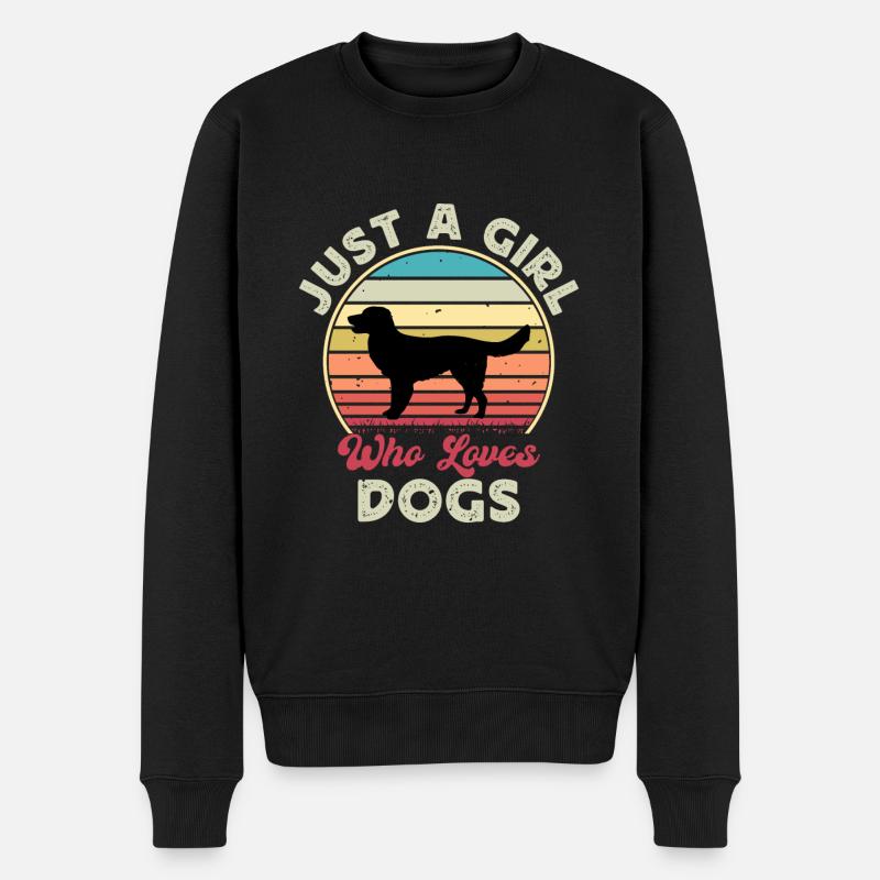 Allemand Pointer Chien Silhouette Rétro - Pull Premium bio Homme - noir