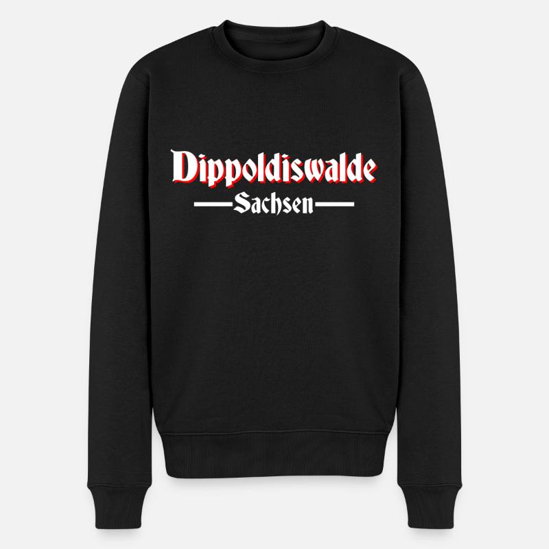 Dippoldiswalde - Männer Premium Bio Pullover - Schwarz