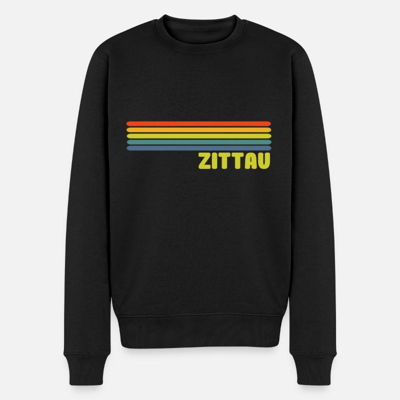 Zittau - Männer Premium Bio Pullover - Schwarz