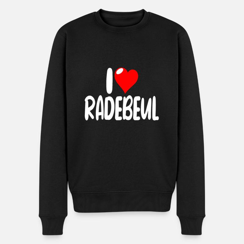 Radebeul - Männer Premium Bio Pullover - Schwarz