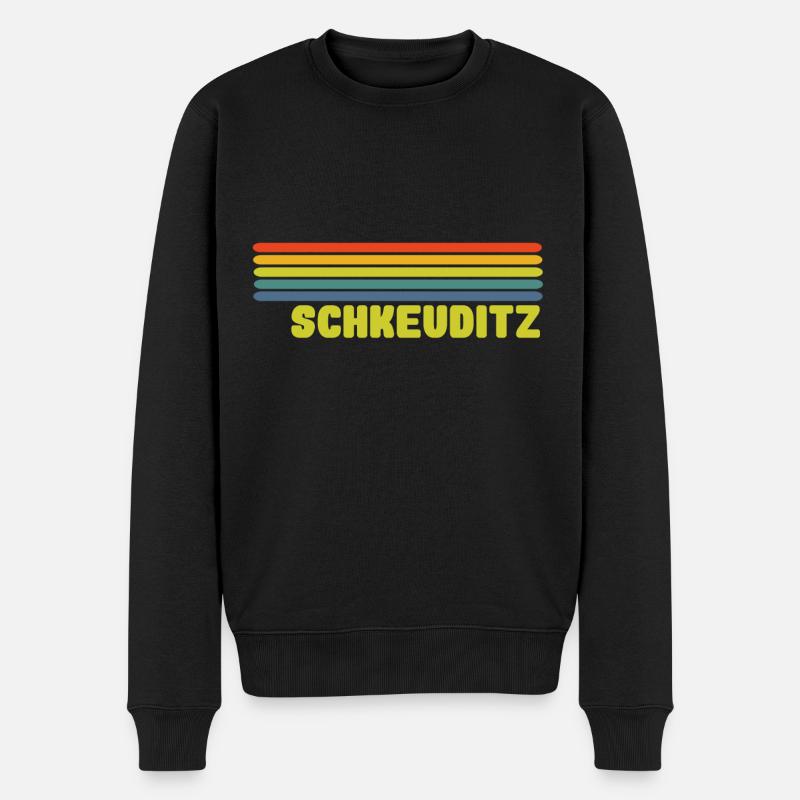 Schkeuditz - Männer Premium Bio Pullover - Schwarz