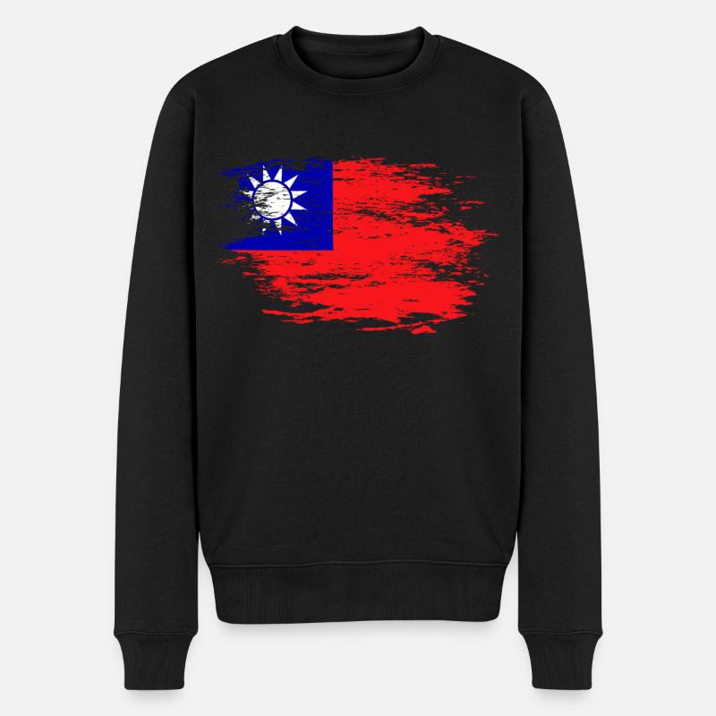 Drapeau de Taïwan - Pull Premium bio Homme - noir