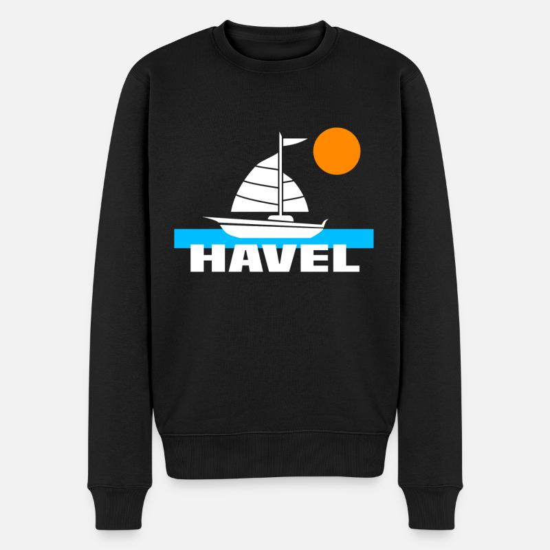 Havel - Männer Premium Bio Pullover - Schwarz