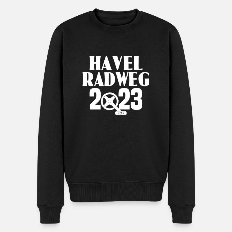 Havel Radweg - Männer Premium Bio Pullover - Schwarz