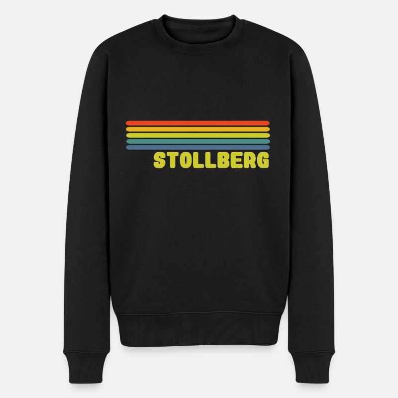 Stollberg - Männer Premium Bio Pullover - Schwarz