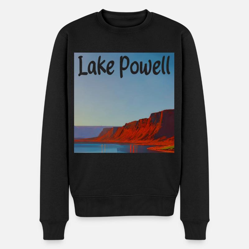 Lake Powell - Naturschönheit - Männer Premium Bio Pullover - Schwarz