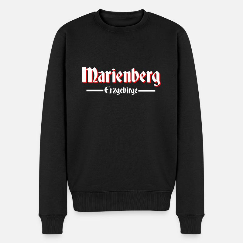 Marienberg - Männer Premium Bio Pullover - Schwarz
