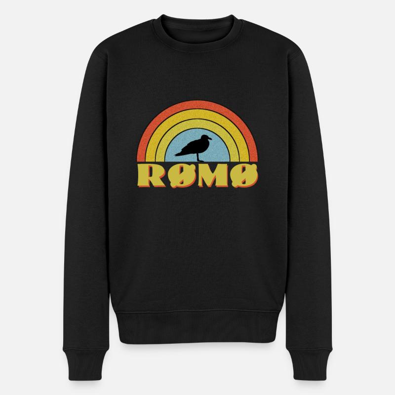 Romo Römö Dänemark - Männer Premium Bio Pullover - Schwarz
