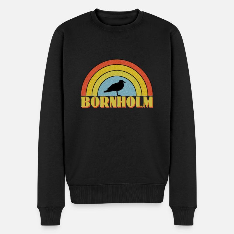 Bornholm - Männer Premium Bio Pullover - Schwarz