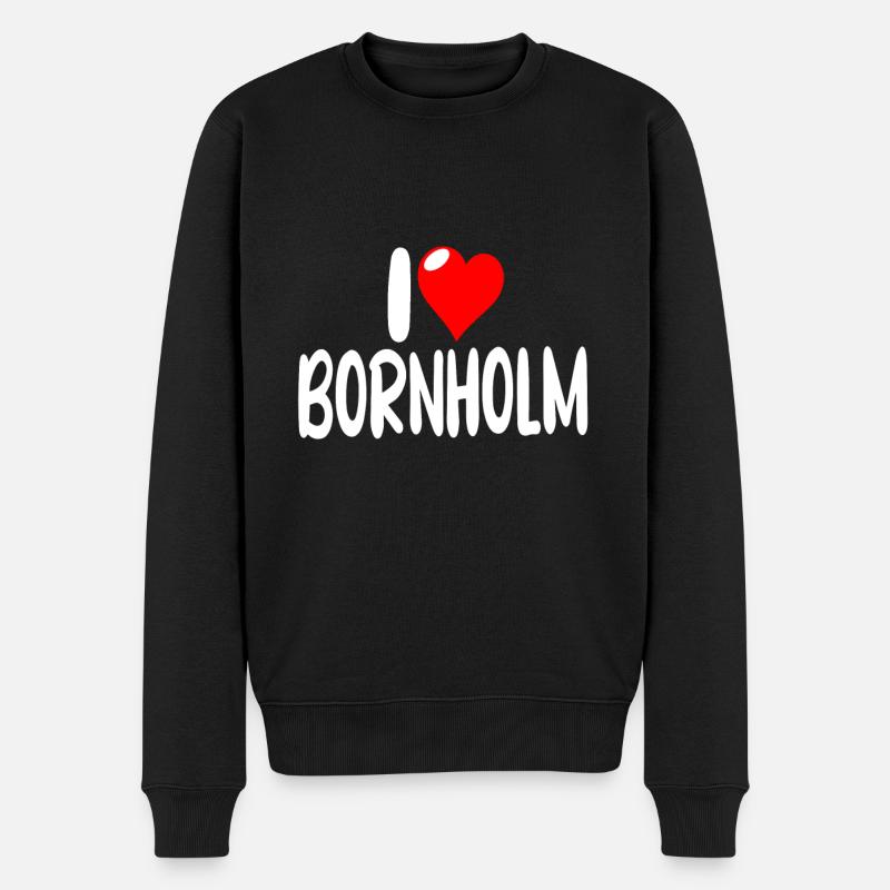 Bornholm - Pull Premium bio Homme - noir