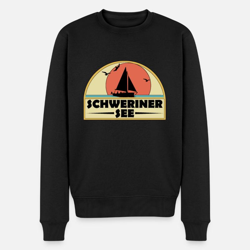 schweriner see - Männer Premium Bio Pullover - Schwarz