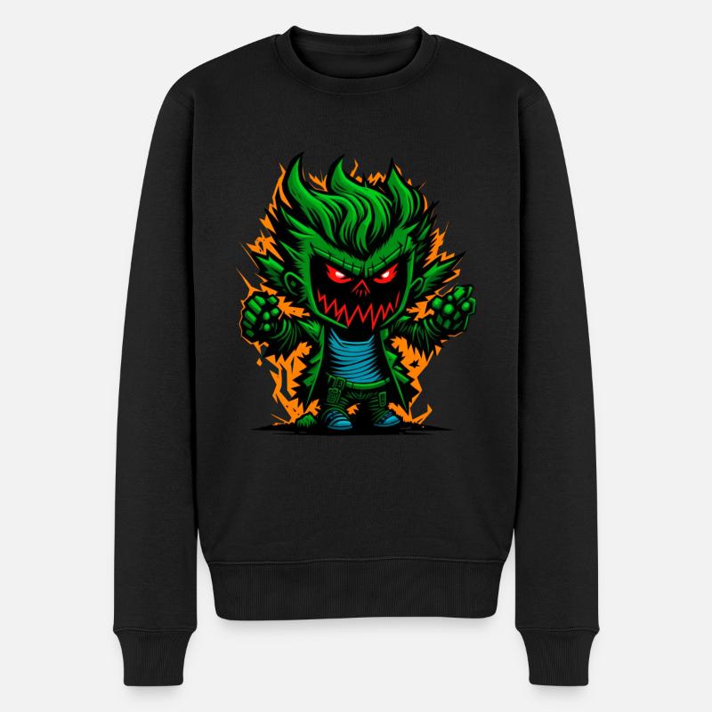 Graffiti Halloween Zombie Kid - Pull Premium bio Homme - noir