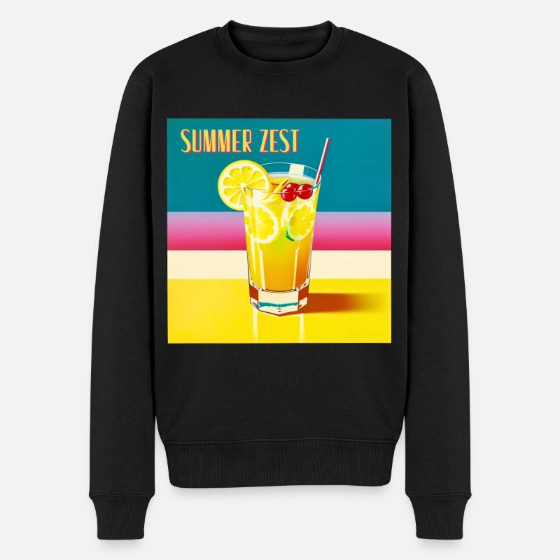 Zeste d’été - Pull Premium bio Homme - noir