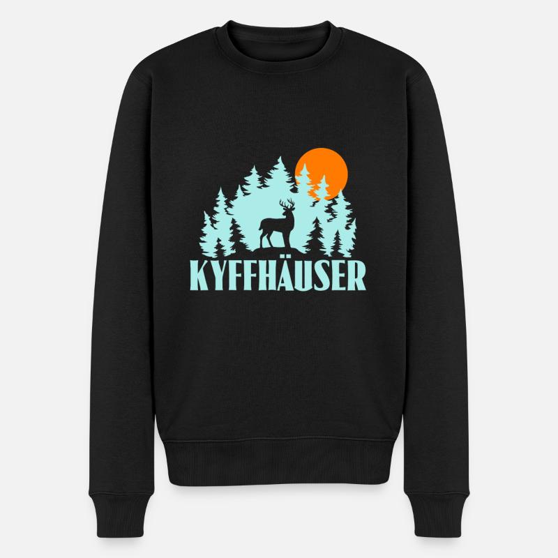 Kyffhäuser - Männer Premium Bio Pullover - Schwarz