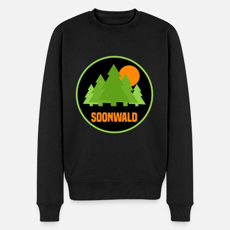 Soonswald - Männer Premium Bio Pullover - Schwarz