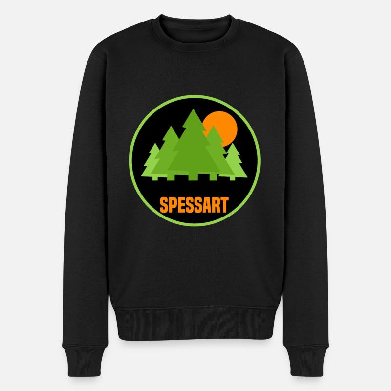 Spessart - Männer Premium Bio Pullover - Schwarz
