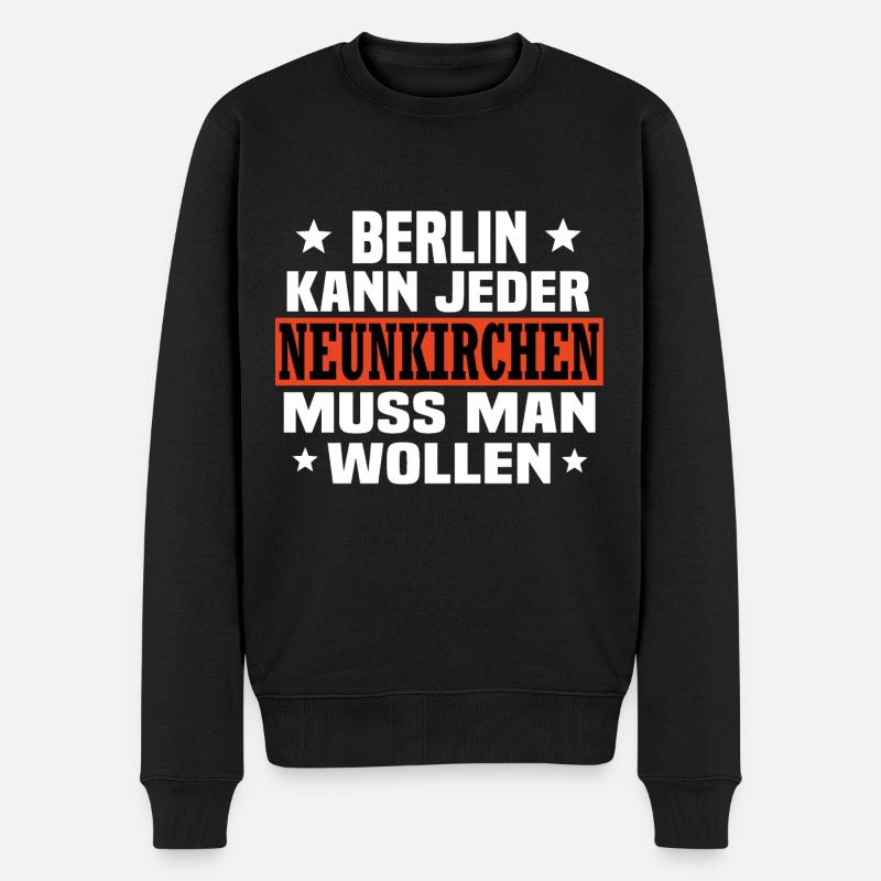 Neunkirchen - Männer Premium Bio Pullover - Schwarz