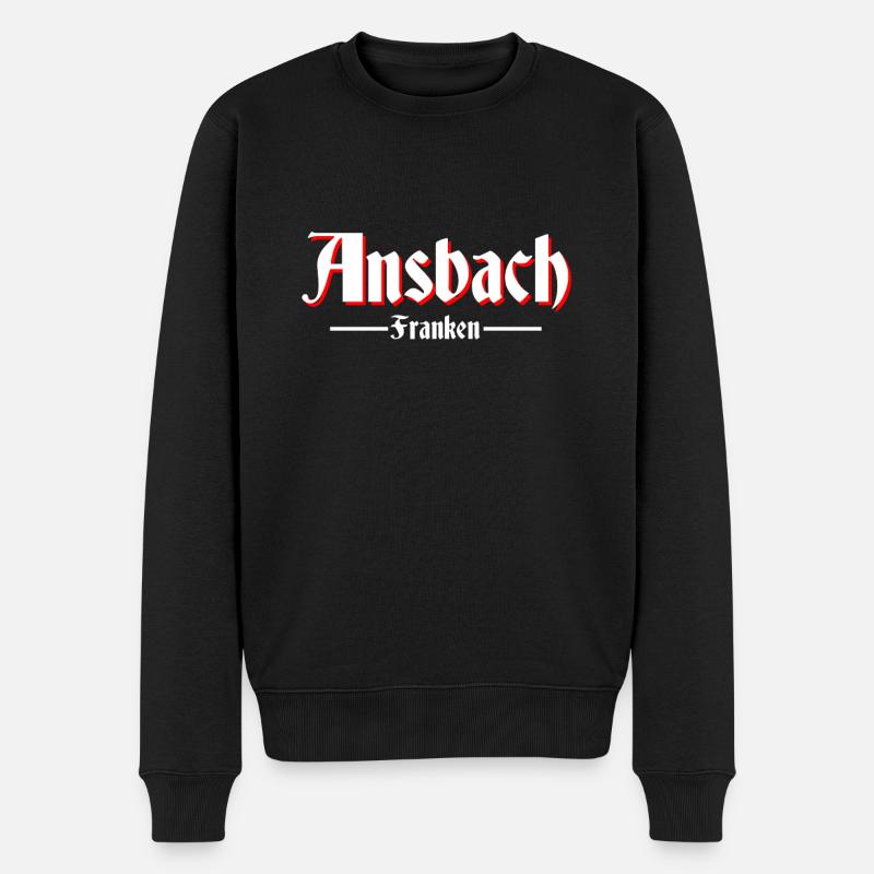 Ansbach - Männer Premium Bio Pullover - Schwarz