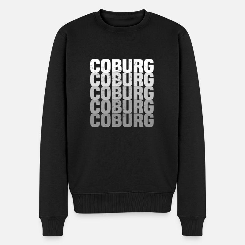Coburg - Männer Premium Bio Pullover - Schwarz