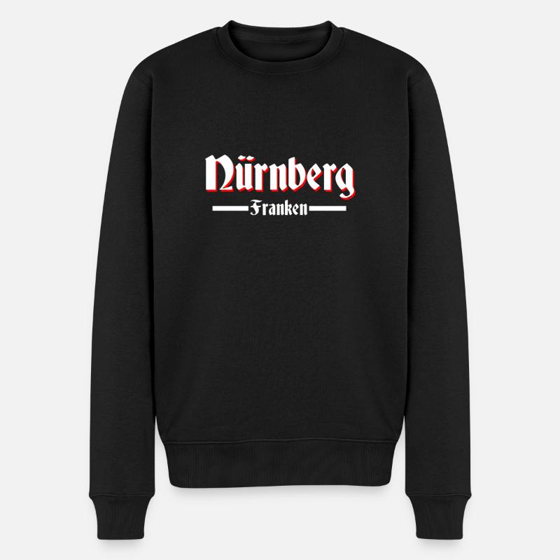 Nürnberg - Männer Premium Bio Pullover - Schwarz