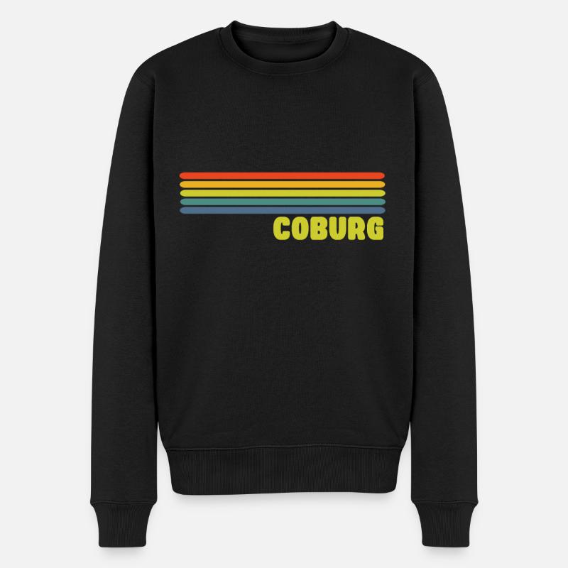 Coburg - Männer Premium Bio Pullover - Schwarz