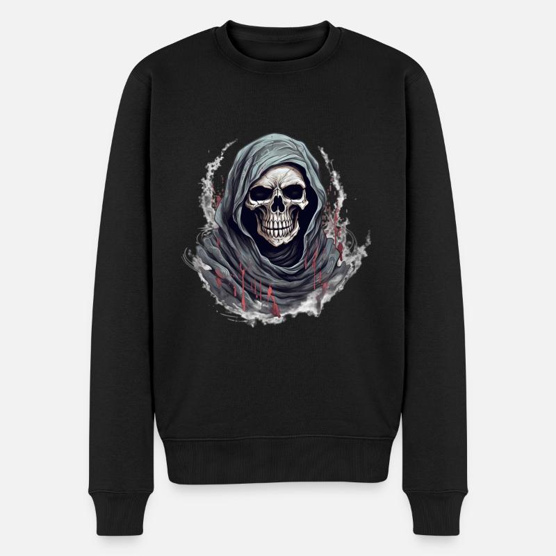Déguisement de squelette d’Halloween - Pull Premium bio Homme - noir