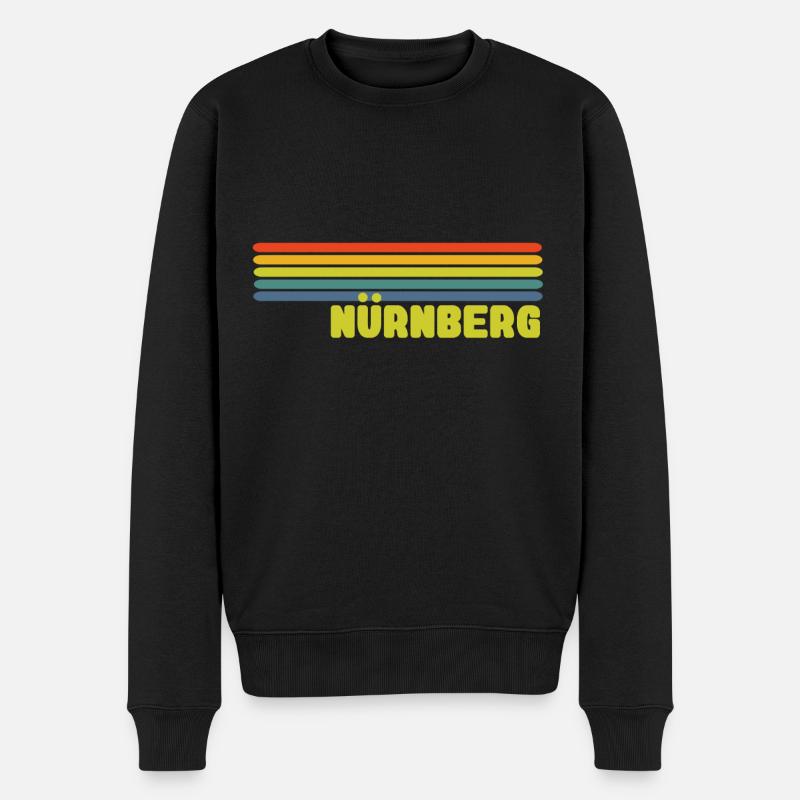 Nürnberg - Männer Premium Bio Pullover - Schwarz