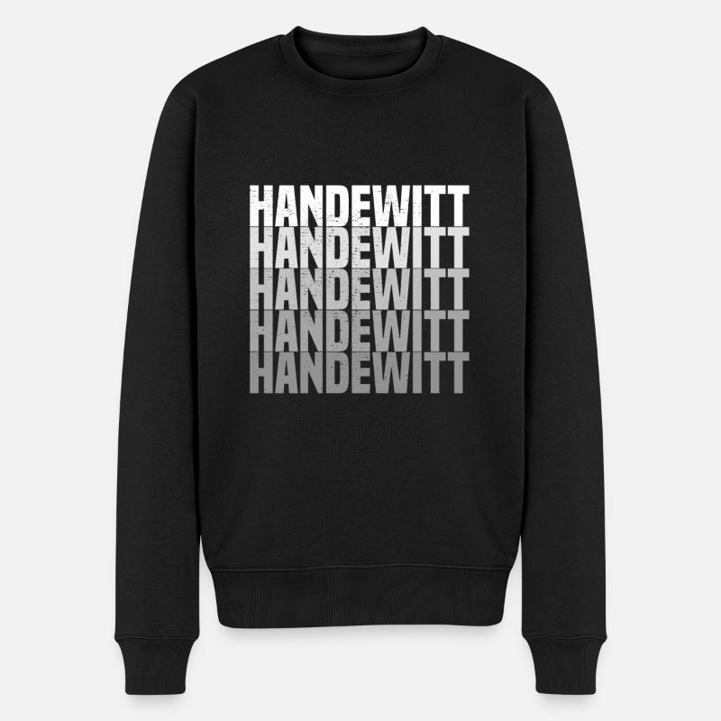 Handewitt grunge - Männer Premium Bio Pullover - Schwarz