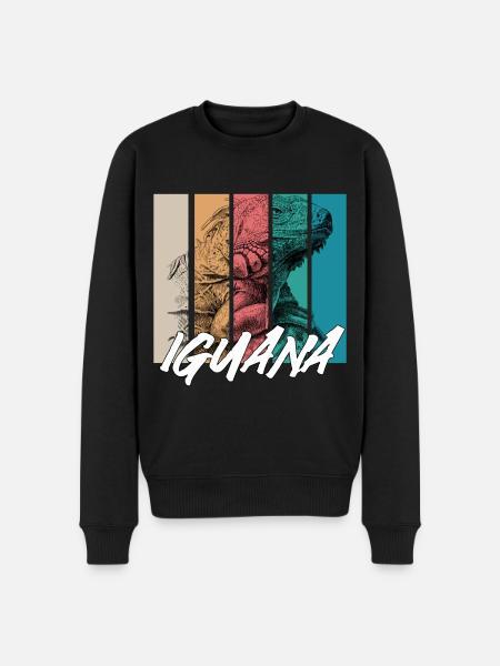 Iguana - Men's Premium Organic Jumper - black