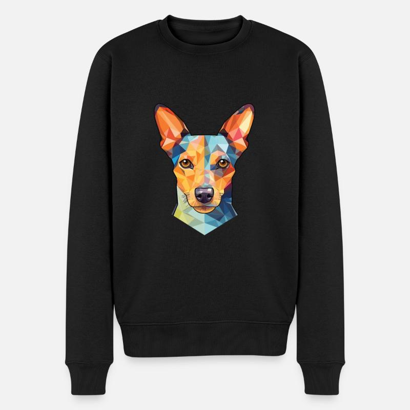 Ratonero Bodeguero Andaluz Hunderasse Aquarell - Männer Premium Bio Pullover - Schwarz