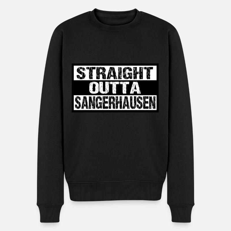 Sangerhausen - Männer Premium Bio Pullover - Schwarz