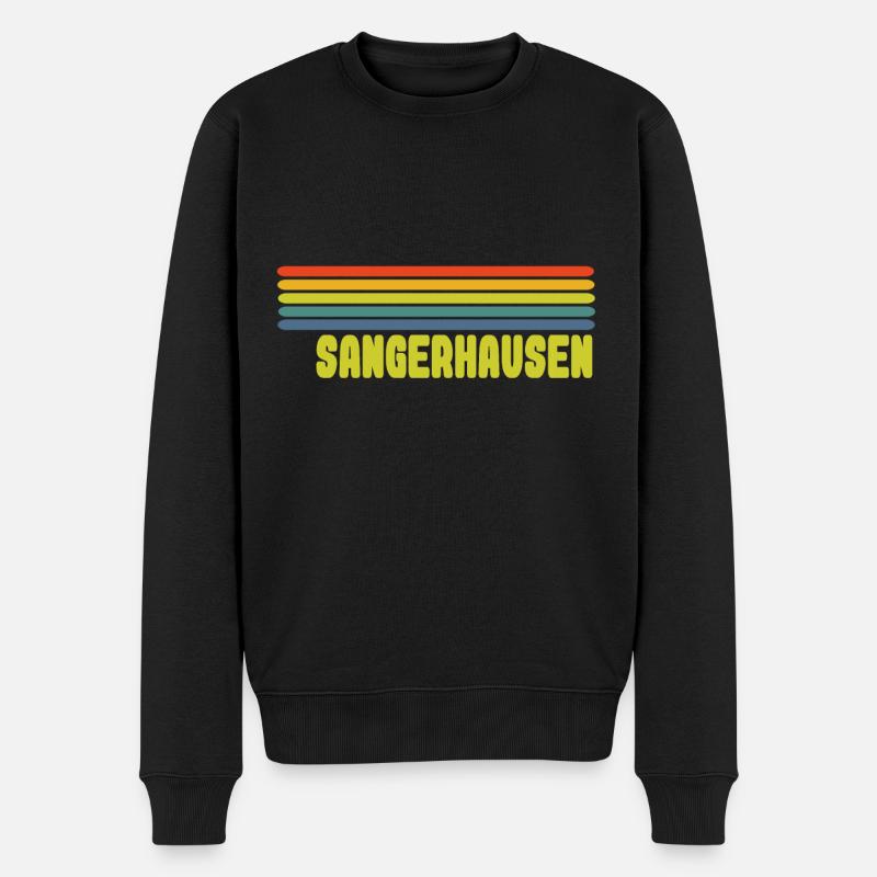 Sangerhausen - Männer Premium Bio Pullover - Schwarz