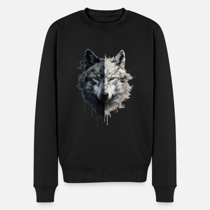 Loup - Pull Premium bio Homme - noir