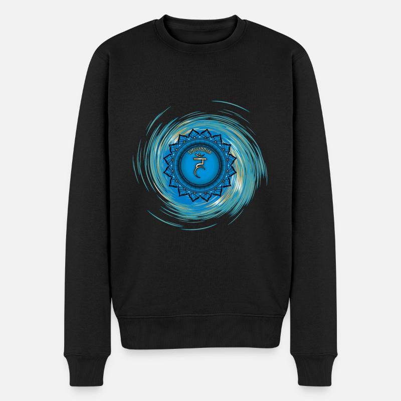 Vishuddha Cinquième Chakra - Pull Premium bio Homme - noir